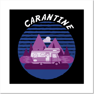 Funny cool quarantine caravan t-shirt Posters and Art